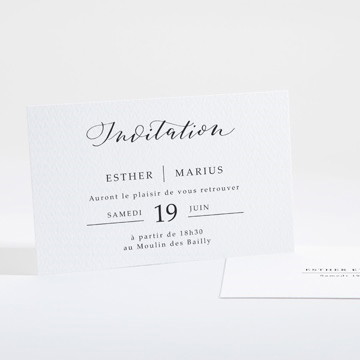Carton d'invitation mariage liés pour toujours
