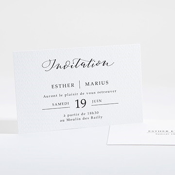 Carton d'invitation mariage liés pour toujours