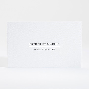 Carton d'invitation mariage liés pour toujours - Dos du carton