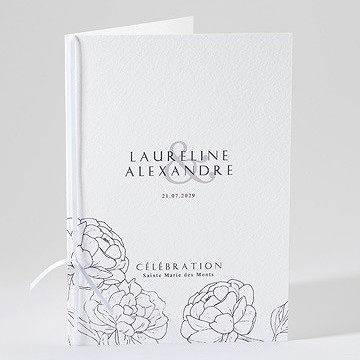 Livret de messe mariage chic et moderne