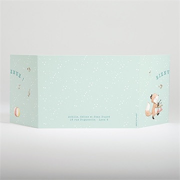 Faire-part naissance ma jolie fanfare - Dos du faire-part