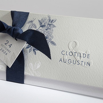 Faire-part mariage esperluette - Détail du faire-part