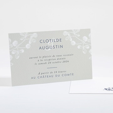 Carton d'invitation mariage esperluette
