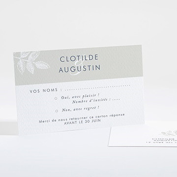 Carton réponse mariage esperluette