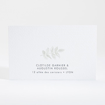 Carton réponse mariage esperluette - Dos du carton