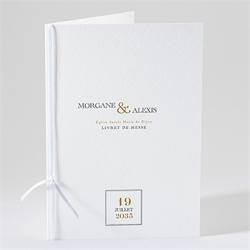 Livret de messe mariage lettre moderne