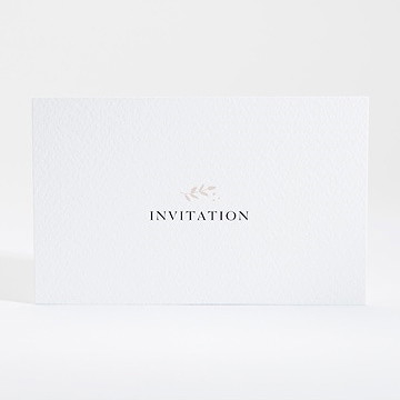 Carton d'invitation mariage médaillon - Dos du carton