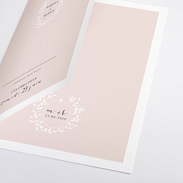 Livret de messe mariage médaillon - Détail du livret