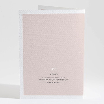 Livret de messe mariage médaillon - Dos du livret