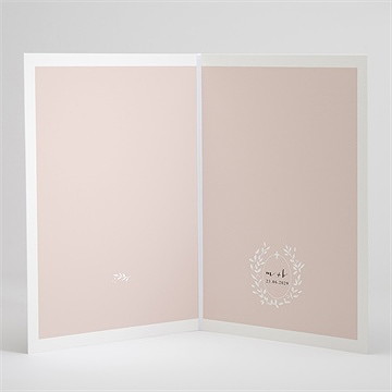 Livret de messe mariage médaillon - Intérieur du livret