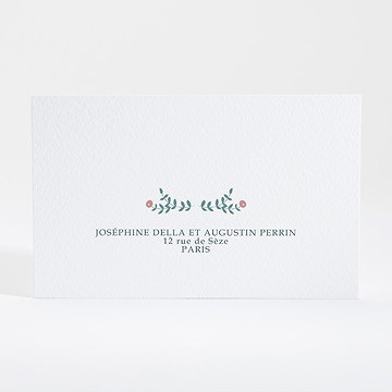 Carton réponse mariage kraft naturel - Dos du carton