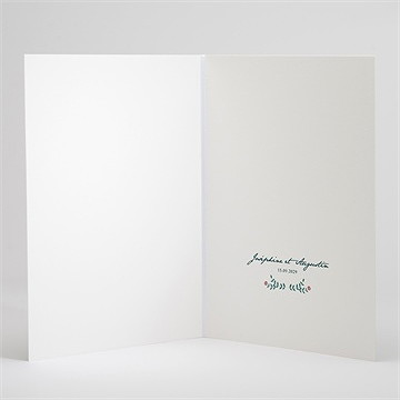 Livret de messe mariage kraft naturel - Intérieur du livret