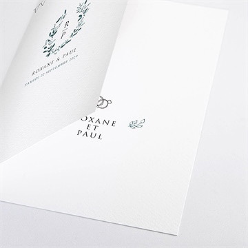 Livret de messe mariage belle couronne - Détail du livret