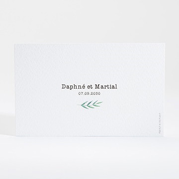 Carton d'invitation mariage oui ! - Dos du carton