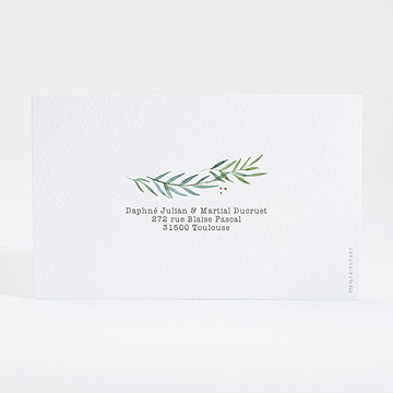 Carton réponse mariage oui ! - Dos du carton