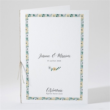 Livret de messe mariage oui en relief