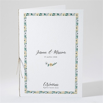 Livret de messe mariage oui en relief