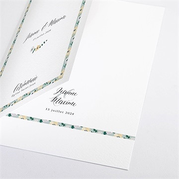 Livret de messe mariage oui en relief - Détail du livret