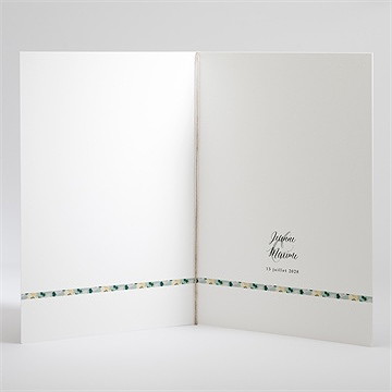 Livret de messe mariage oui en relief - Intérieur du livret