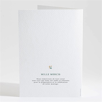 Livret de messe mariage oui en relief - Dos du livret