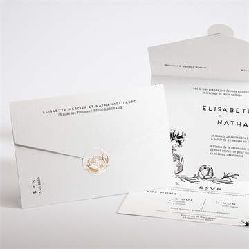 Faire-part mariage tout en un !