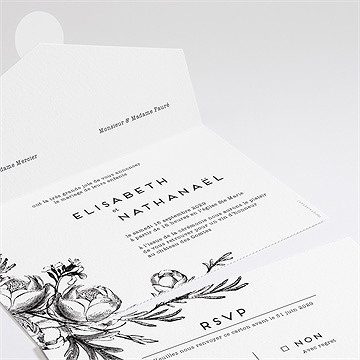 Faire-part mariage tout en un ! - Détail du faire-part