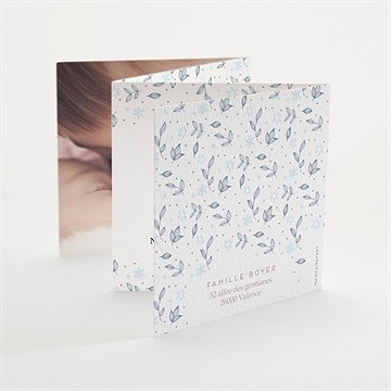 Faire-part naissance mon petit oiseau - Dos du faire-part