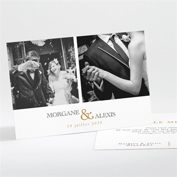 Remerciement mariage lettre moderne