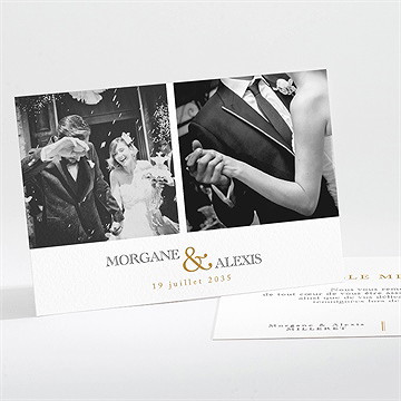 Remerciement mariage lettre moderne