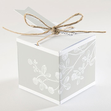 Boîte de dragées mariage esperluette - Dos de la boîte
