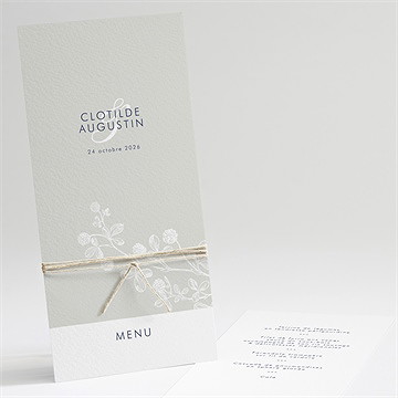 Menu mariage esperluette