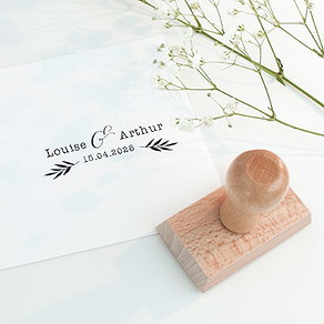 Tampon mariage prénoms des mariés