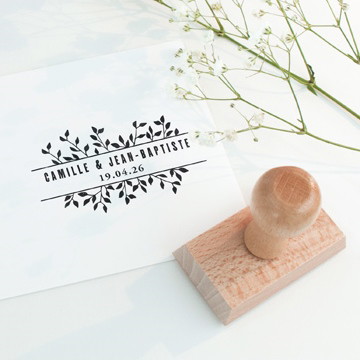 Tampon mariage bandeau nature