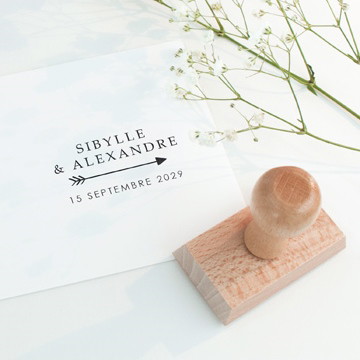 Tampon mariage prénoms
