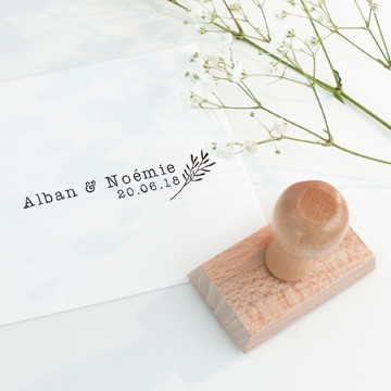 Tampon mariage dans un esprit champêtre