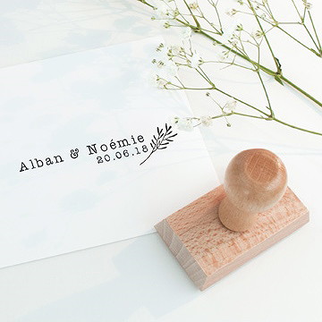 Tampon mariage dans un esprit champêtre