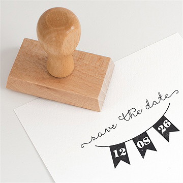 Tampon mariage reserve ton jour ! - Détail du tampon