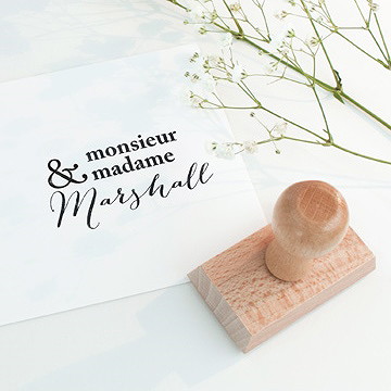 Tampon mariage monsieur & madame