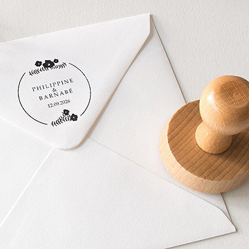 Tampon mariage invitation