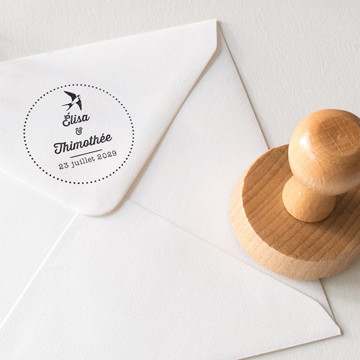 Tampon mariage l'oiseau s'envole