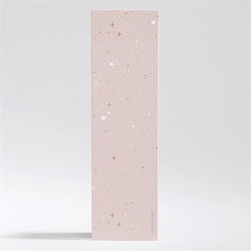 Signet baptême simple design - Dos du signet