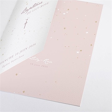 Livret de messe baptême simple design - Détail du livret