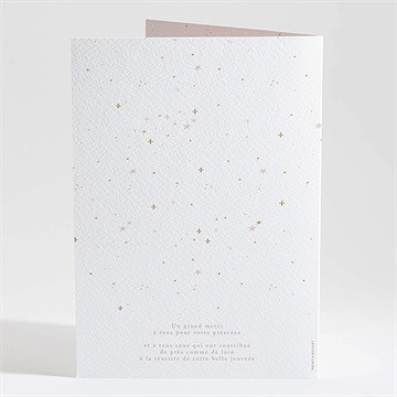 Livret de messe baptême simple design - Dos du livret