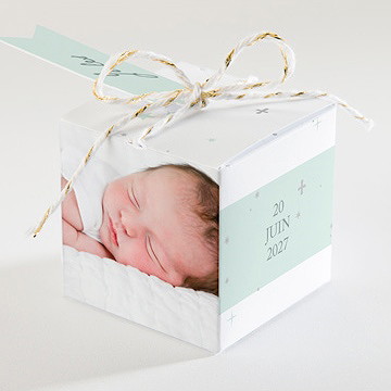 Boîte de dragées baptême lumière ! - Dos de la boîte