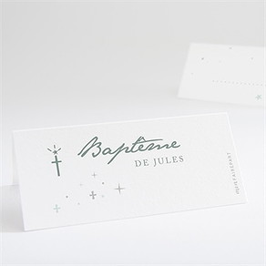 Marque-place baptême lumière !