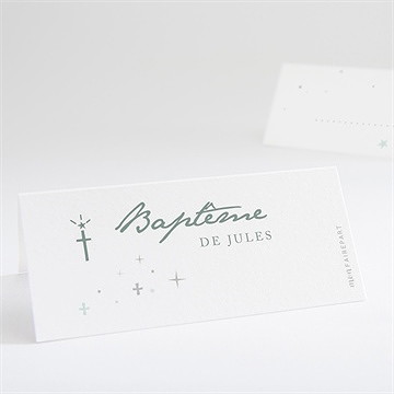 Marque-place baptême lumière !