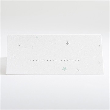 Marque-place baptême lumière ! - Dos du marque-place