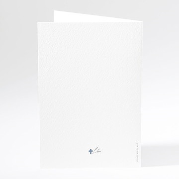 Menu baptême mosaïque de photos - Dos du menu