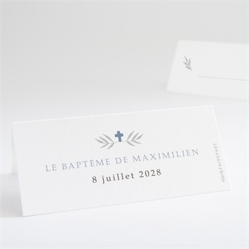 Marque-place baptême mosaïque de photos