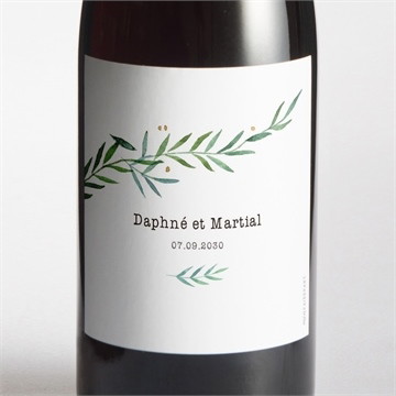 Etiquette de bouteille mariage oui !